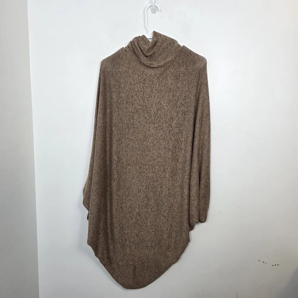 Harve‎ Benard Brown Oversized Neutral Lagenlook Stretchy Comfy Shawl One Size
